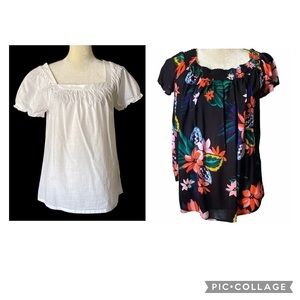 WOMENS SIZE MEDIUM BUNDLE-TWO TOPS-OLD NAVY & MERONA